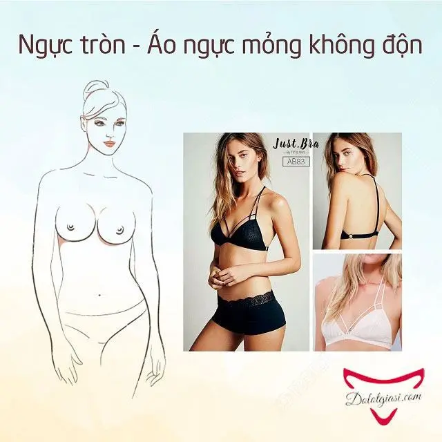 Cách chọn áo ngực theo dáng ngực tròn