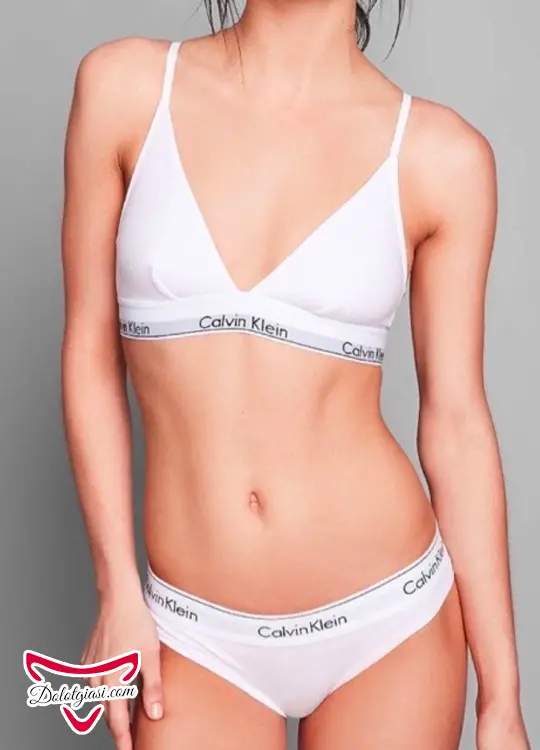 Bộ đồ lót nữ cotton viền chữ Calvin Klein cao cấp CK2