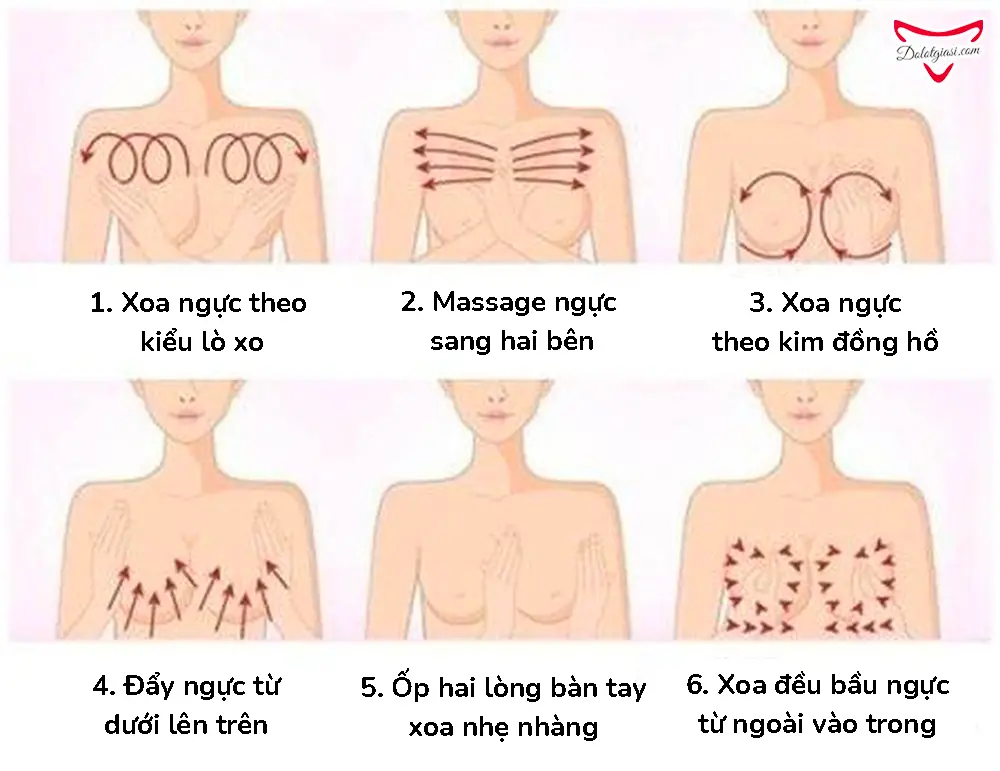 20+ Bài tập tăng vòng 1 cho nữ "SIÊU TỐC" không thể bỏ qua! 21 Bài tập Massage vòng 1 để tăng số đo ngực