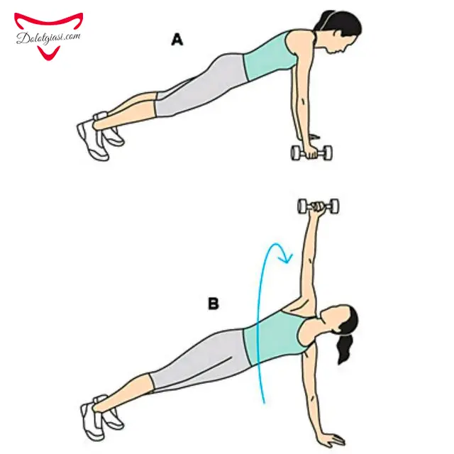 20+ Bài tập tăng vòng 1 cho nữ "SIÊU TỐC" không thể bỏ qua! 16 Bài tập Plank xoay mình với tạ tay