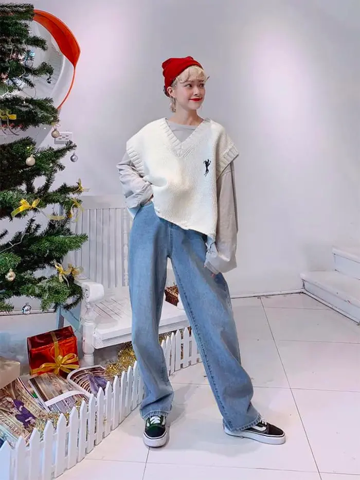 Ulzzang là gì - Top 10+ phong cách mix đồ kiểu Hàn cực chất! 14 Ulzzang Hàn Quốc rất ưa chuộng áo Gile