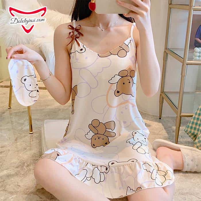 Tổng hợp hơn 68 váy ngủ cotton 2 dây siêu hot  cdgdbentreeduvn